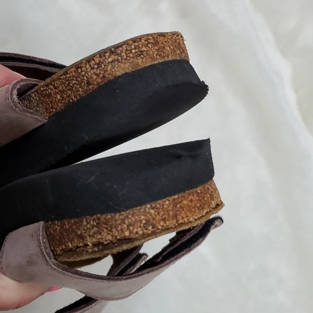 Naot Pink Double-Strap Leather Sandals